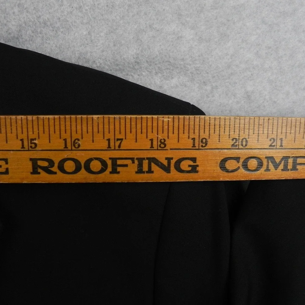 Ralph Ralph Lauren Blazer Mens 42R 3-Button Wool Suit Jacket Coat Formal Black